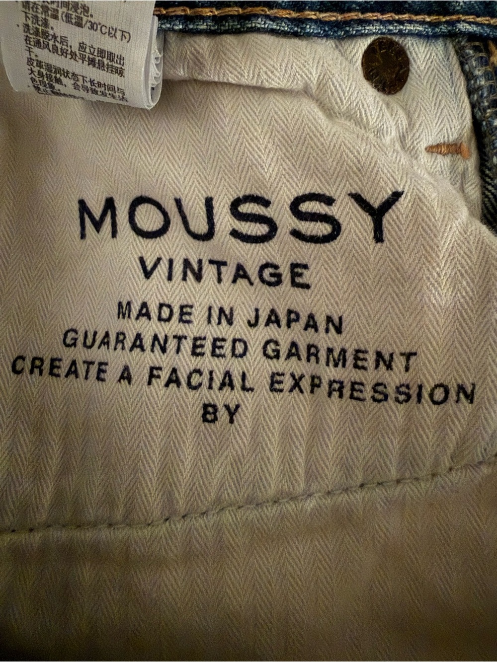 Moussy Vintage 100% Cotton Japanese Denim Jeans - Picture 5 of 5